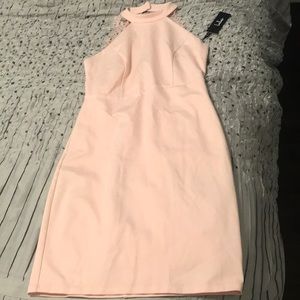 Pretty in Pink Dress with lace straps in back